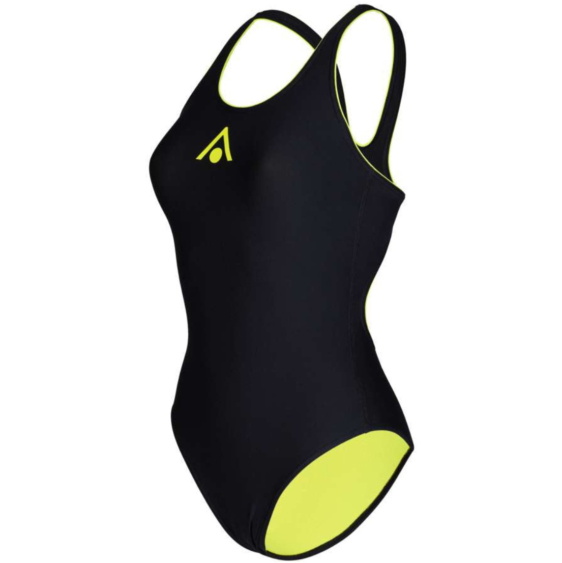 2025 Aquasphere Womens Essential Classic Back Swim Suit SW4680107 - Black / Yellow
